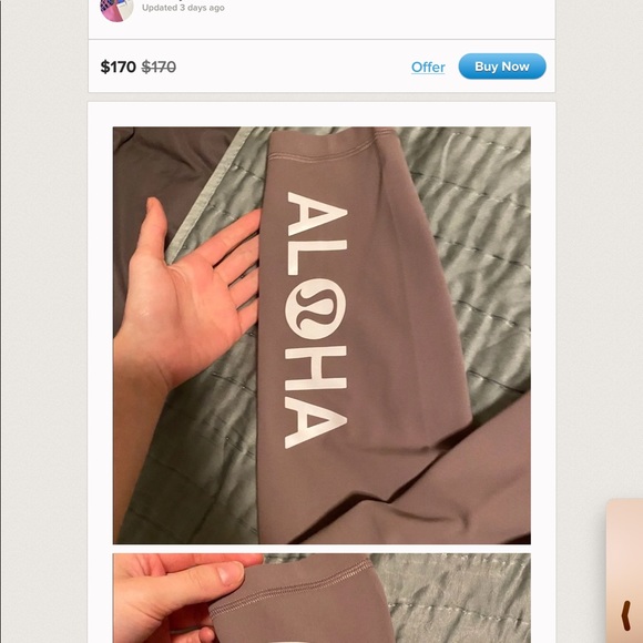 Update: Warning FAKE lululemon Hawaii edition - Picture 4 of 6